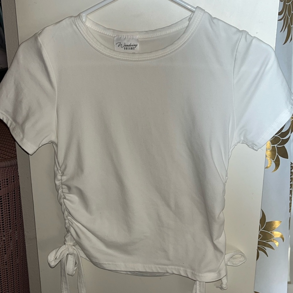 Plain white buttery soft tee